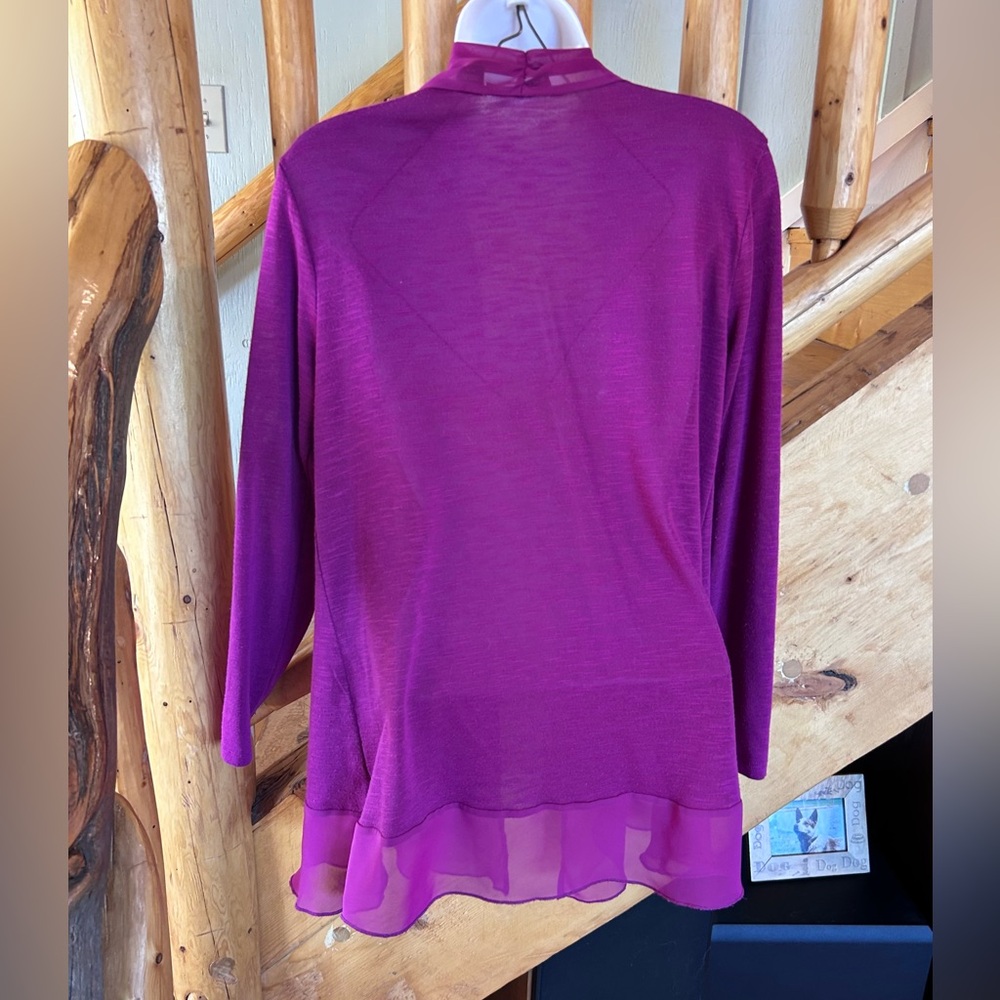Metaphor Open Front Magenta Purple Cardigan - Large - Picture 4 of 9
